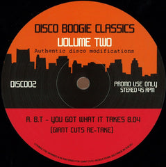 Various ‎– Disco Boogie Classics - Volume Two - Disco Boogie Classics ‎– DISC002