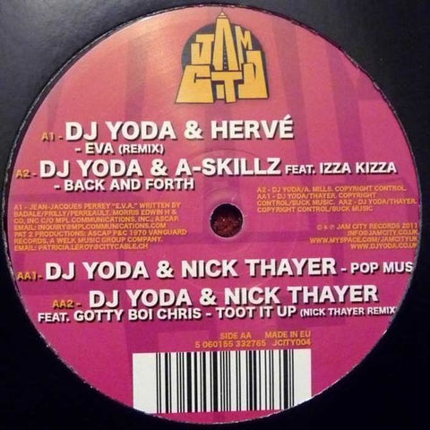 DJ Yoda - DJ Yoda & Friends EP 12" Jam City JCITY004