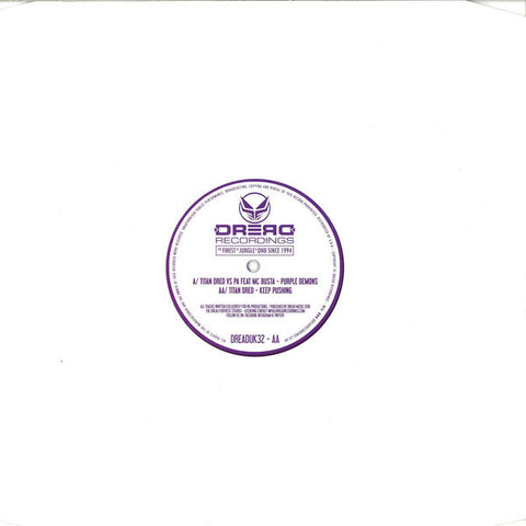 Titan Dred ‎– Purple Demons Ep 12" Dread Recordings ‎– DREADUK032