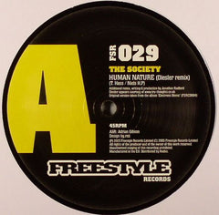 The Society - Human Nature 12" Freestyle Records FSR 029 (USED)