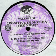 Da Funky Bitz, Valerie M - Positive In Motion (The Vibe) 12" City Dub Traxx ‎– CDUB015