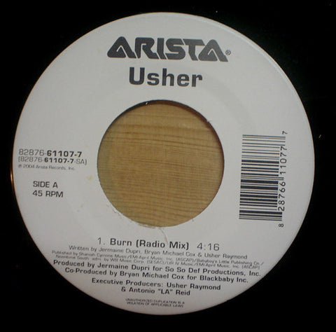 Usher ‎– Burn Arista ‎– 82876611077