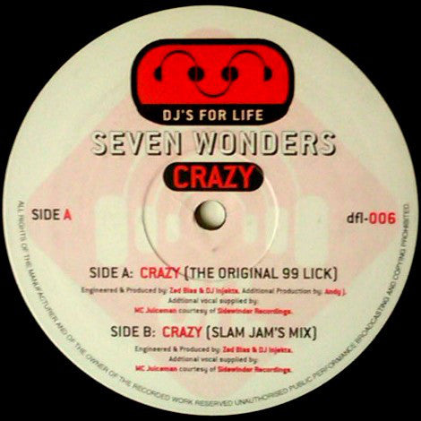 Seven Wonders - Crazy - DFL (DJ's For Life) dfl-006