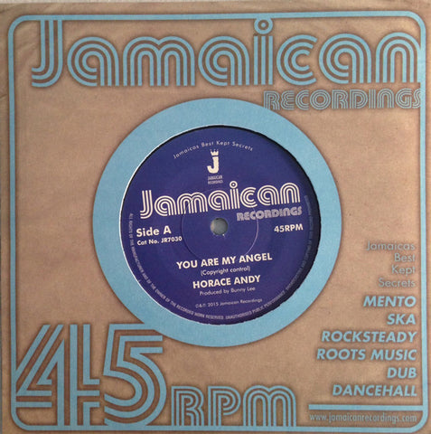 Horace Andy ‎– You Are My Angel 7" Jamaican Recordings ‎– JR7030