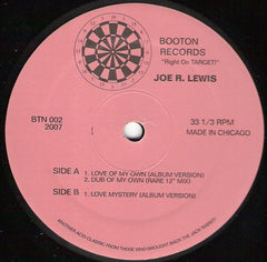 Joe R Lewis - Love Of My Own - Booton Records ‎– BTN 002