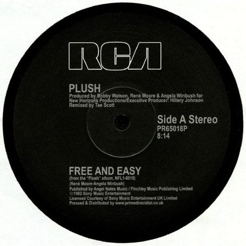 Plush ‎– Free And Easy - RCA ‎– PR65018P