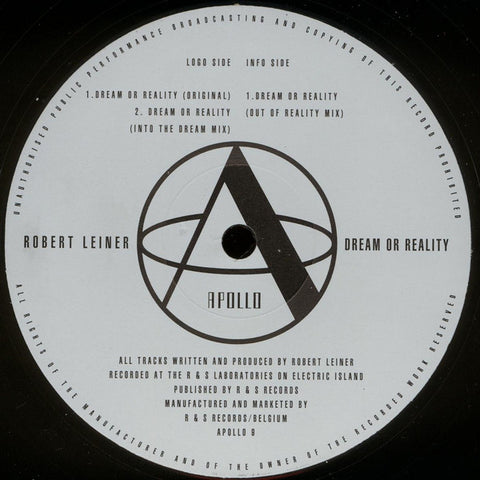 Robert Leiner ‎– Dream Or Reality - Apollo ‎– APOLLO 9