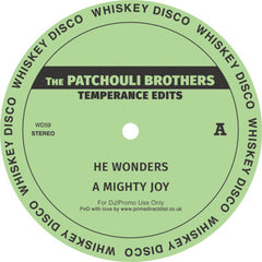 The Patchouli Brothers ‎– Temperance Edits - Whiskey Disco ‎– WD59