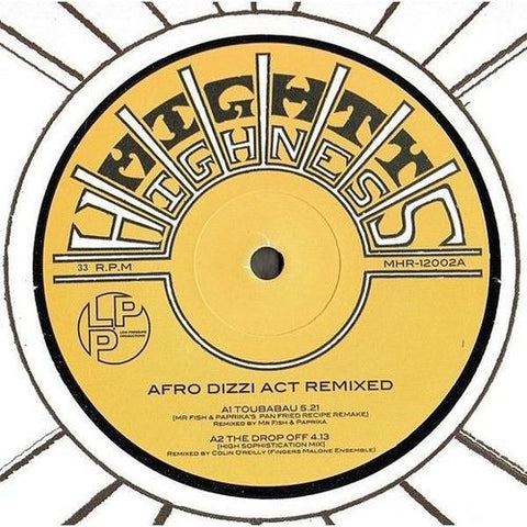 Afro Dizzi Act ‎– Afro Dizzi Act Remixed 12" Mighty Highness ‎– MHR-12002