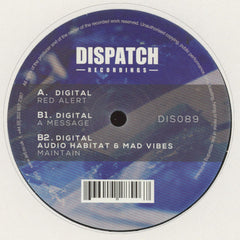 Digital ‎– Red Alert / A Message / Maintain Dispatch Recordings ‎– DIS089