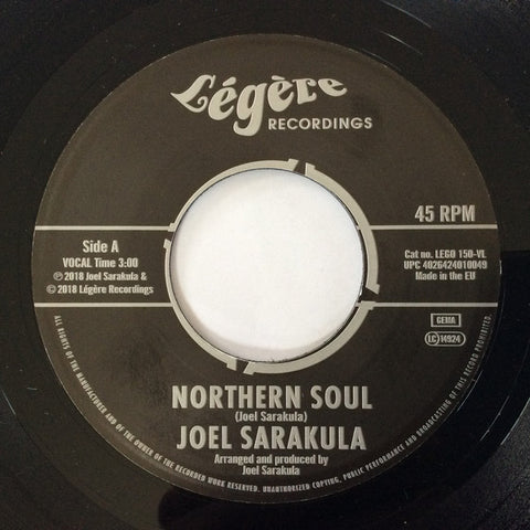 Joel Sarakula ‎– Northern Soul - Legere Recordings ‎– LEGO 150-VL