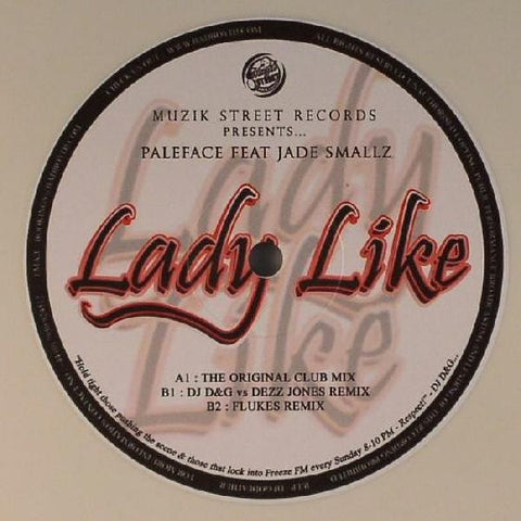 DJ Paleface - Lady Like 12" Muzik Street Records MSR 002
