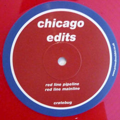 Cratebug ‎– Chicago Edits - Bug Records (CHGO) ‎– BUG002 (RED Vinyl)