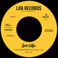 Lack Of Afro ‎– I Got The Rhythm / All My Love - Loa Records ‎– LOA005V