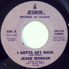 Jesse Morgan ‎– I Gotta Get Back / I Pity A Fool - Tramp Records ‎– TR-188