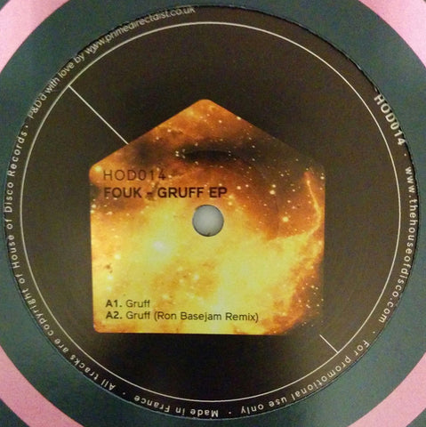Fouk ‎– Gruff Ep - House Of Disco Records ‎– HOD014