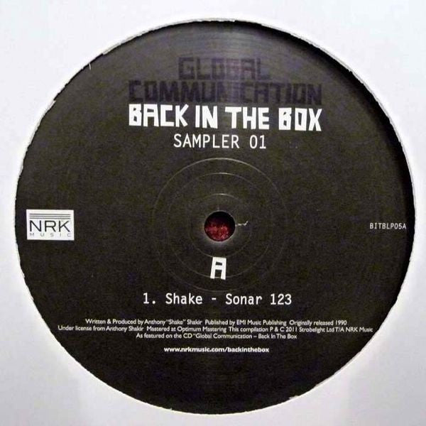 Global Communication - Back In The Box (Sampler 01) - Back In The Box BITBLP05A