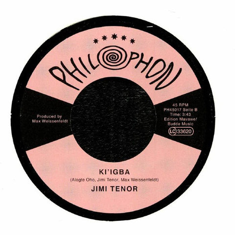 Jimi Tenor ‎– Vocalize My Luv / Ki'igba - Philophon ‎– PH45017