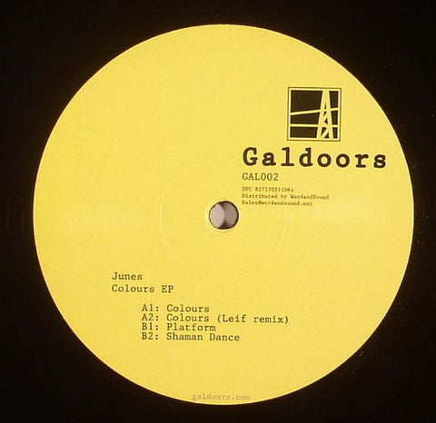 Junes - Colours EP - Galdoors ‎– GAL002