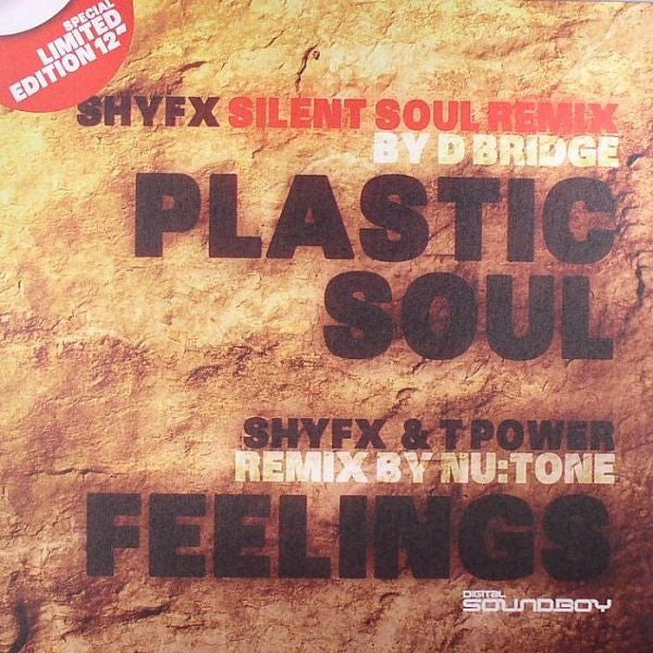 Shy FX & T Power - Plastic Soul / Feelings - Digital Soundboy Recording Co SBOY 017L