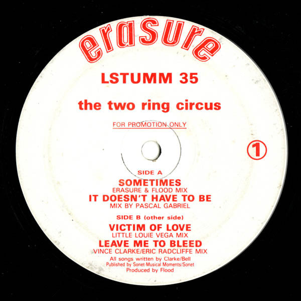 Erasure - The Two Ring Circus (Remixes) 12" Mute L STUMM 35, LSTUMM 35