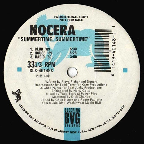 Nocera - Summertime, Summertime ('89 Remix) 12" Sleeping Bag Records SLX-40148X