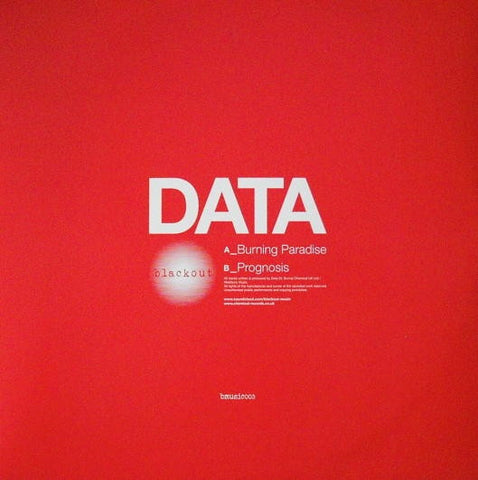 Data - Burning Paradise 12" Blackout Music bmusic003