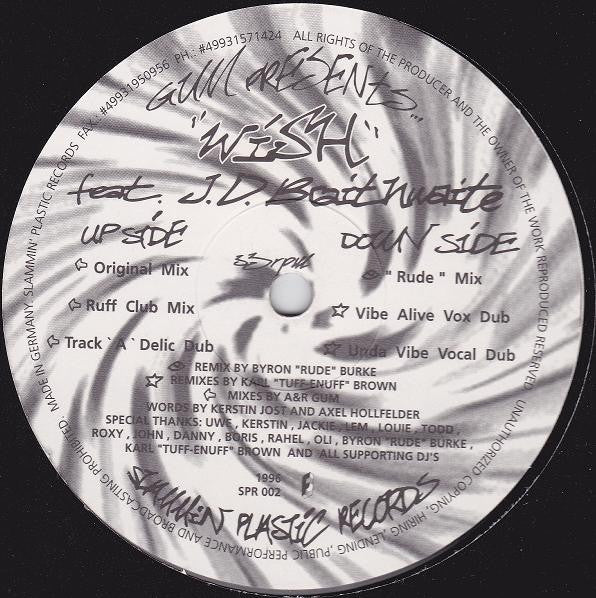 The Gum Boyz - Wish 12" Slammin' Plastic Records SPR 002
