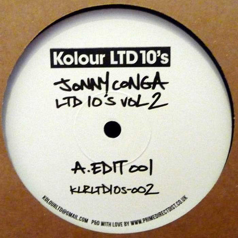 Jonny Conga ‎– Ltd 10's Vol 2 - Kolour LTD ‎– KLRLTD10s-002
