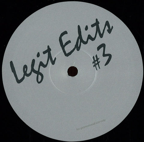 Soulphiction ‎– Legit Edits #3 12" Legit Edits ‎– LE3