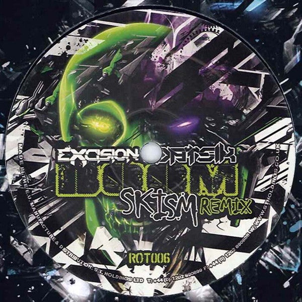 Excision & Datsik - Boom / Swagga (Remixes) 12" Rottun Recordings ROT006