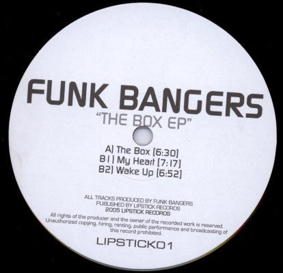 Funk Bangers - The Box EP 12" Lipstick Records LIPSTICK01