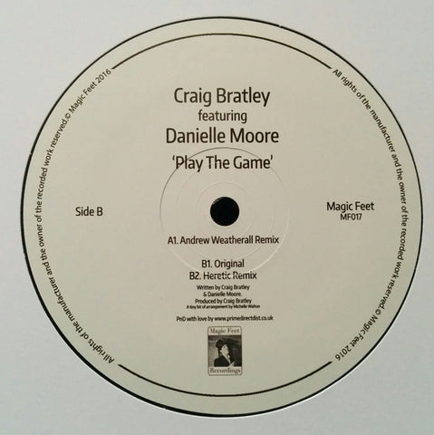Craig Bratley, Danielle Moore ‎– Play The Game - Magic Feet ‎– MF017