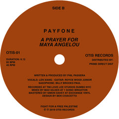 Payfone ‎– I Was In New York - Otis Records - OTIS-01