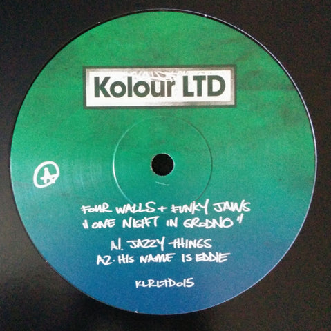 Four Walls + Funkyjaws ‎– One Night In Grodno 12" REPRESS Kolour LTD ‎– KLRLTD015