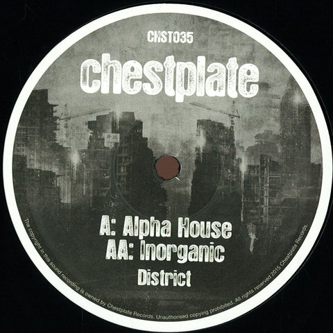 District - Alpha House / Inorganic 12" Chestplate CHST035
