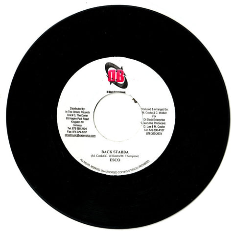 Esco / Assailant - Back Stabba 7" Di Black Enterprise