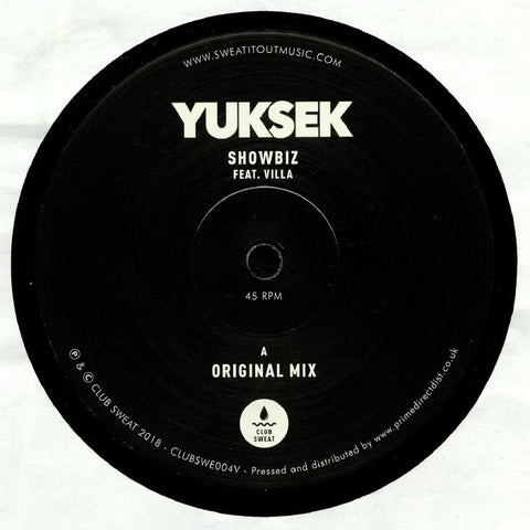 Yuksek, Villa ‎– Showbiz - Club Sweat ‎– CLUBSWE004V