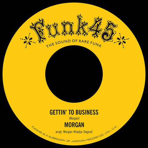 Morgan - Gettin' To Business / Cooker Funk45 ‎– FUNK45.042
