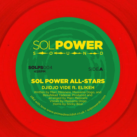 Sol Power All-Stars ‎– Djidjo Vide - Sol Power Sound ‎– SOLPS004