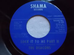 The Deacons ‎– Sock It To Me 7" Shama Records ‎– S-100