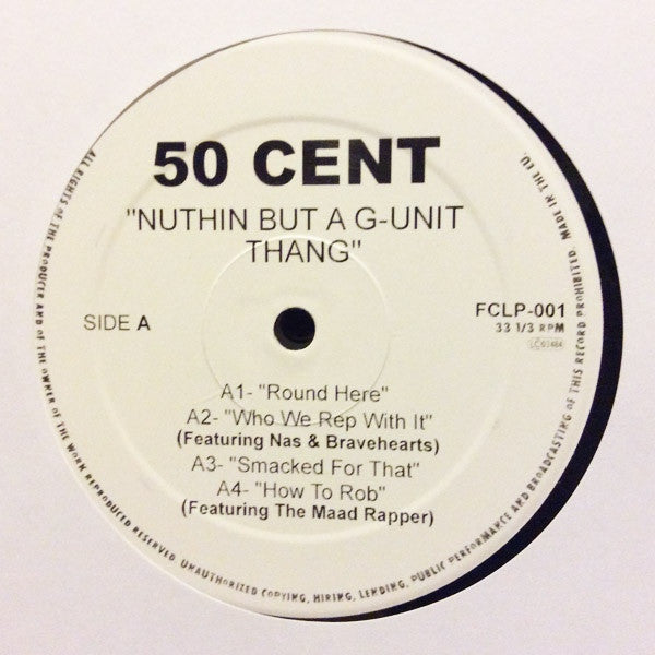 50 Cent - Nuthin But A G-Unit Thang 3x12" PROMO FCLP-001