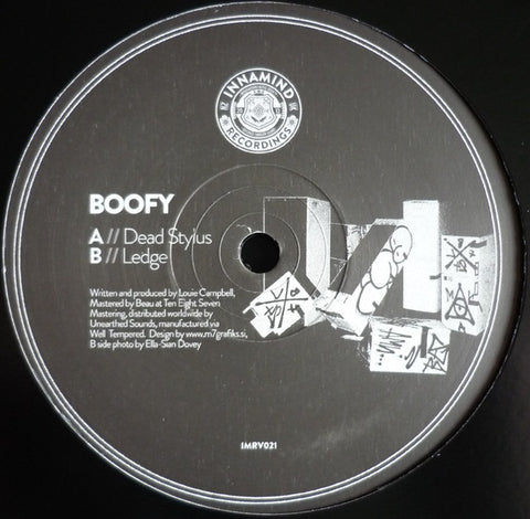 Boofy ‎– Dead Stylus - Innamind Recordings ‎– IMRV021