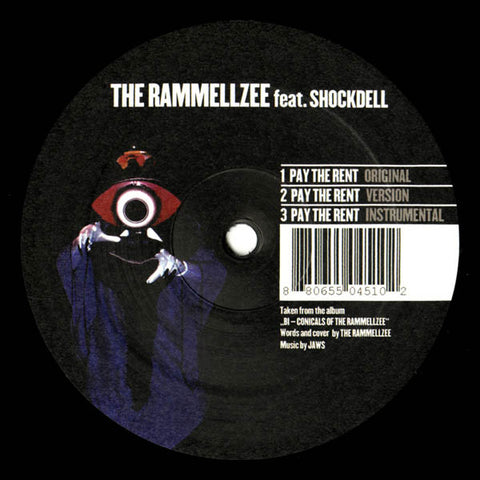 Rammellzee ‎– Pay The Rent 12" Gomma ‎– Gomma 045