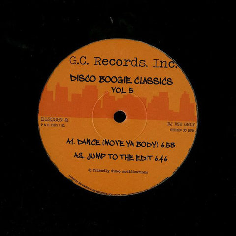 Various ‎– Disco Boogie Classics Vol 5 - Disco Boogie Classics ‎– DISC005