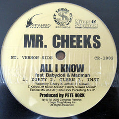 Mr Cheeks ‎– Turn It Up / All I Know 12" Contango Records ‎– cr-1002
