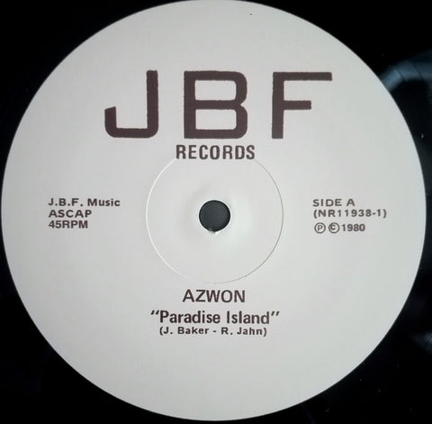 Azwon ‎– Paradise Island - Pressure Makes Diamonds PMD01, JBF Records