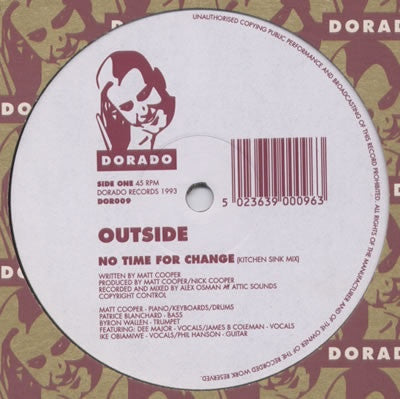 Outside - No Time For Change 12" Dorado DOR009