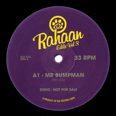 Rahaan ‎– Edits Vol 3 KAT ‎– KAT010