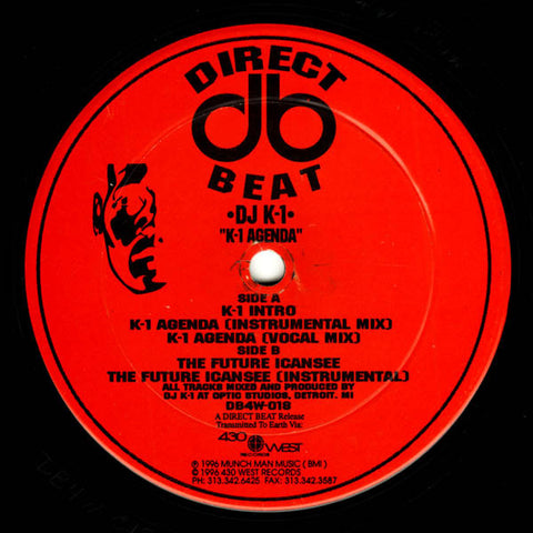 DJ K-1 - K-1 Agenda 12" DB4W018 Direct Beat